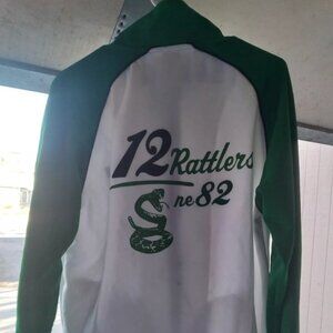 Mens Old Navy 12 Rattlers ne 82 Green and White jacket L